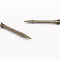 Two Military Style Tactical Missiles As Modern Weapon Armament