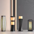 Modern Outdoor Lights With Sleek Cylindrical And Square Shapes For Garden Patio Decor