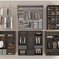 Multiple Modern Wardrobe Designs With Hanging Rods Drawers And Storage Shelves