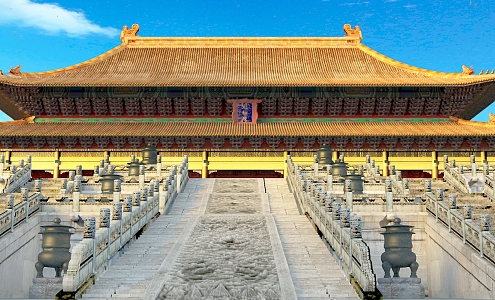 Hall of Supreme Harmony Ancient Building Forbidden City Building House Steps Palace Ancient Building 3d model