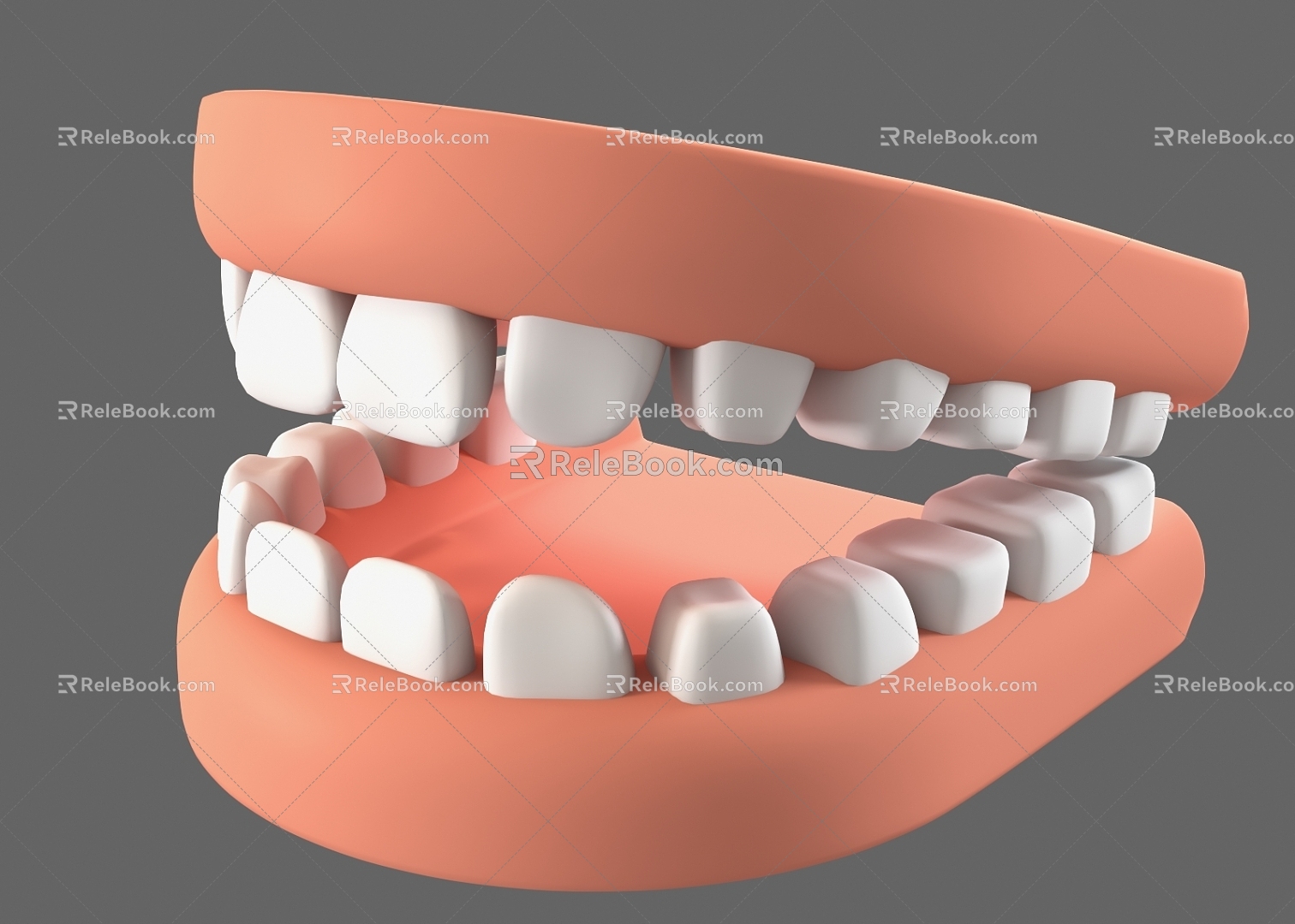 Cartoon teeth 2013 3d model