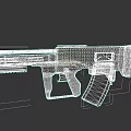 Tactical Black Gun With Ergonomic Grip Sleek Metal Barrel And High Quality Durable Design