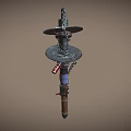 Atomic Heart Weapon Cold Weapon Turnsaw Saw-tooth Weapon Biological and Chemical Weapon Low Face Number Low Model Simple Model Game Video Level Super Realistic 3d model