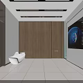 Modern Monitoring Room Interior With White Floor Green Pillars Workstations Computer Screens And Ceiling Lights