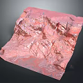 Pink Mountain Landscape With Stunning Natural Beauty And Unique Colors