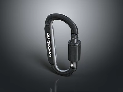 Durable Black Wesco Carabiner Utility Tool For Outdoor And Daily Use 3d model