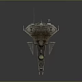 Futuristic Cosmic Spaceship With Interconnected Modules And Metallic Exterior Design