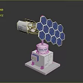 Solar Equipment with Hexagonal Solar Panel Structure Model 027 and White Main Body