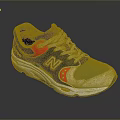 New Balance Casual Athletic Sneakers With Black Blue Red White Color Design