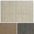 Square Rug Featuring Beige Brown Gray Tones And Woven Texture Modern Style 3d model