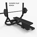 Sports Equipment Barbell Bench Press With Sturdy Steel Frame And Adjustable Seat