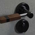 Retro Door Handle Door Lock Hardware Decorative Wooden Door Hardware 3d model