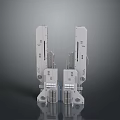 Detailed Symmetric 3D Metal Mechanical Structures With Industrial Design Elements