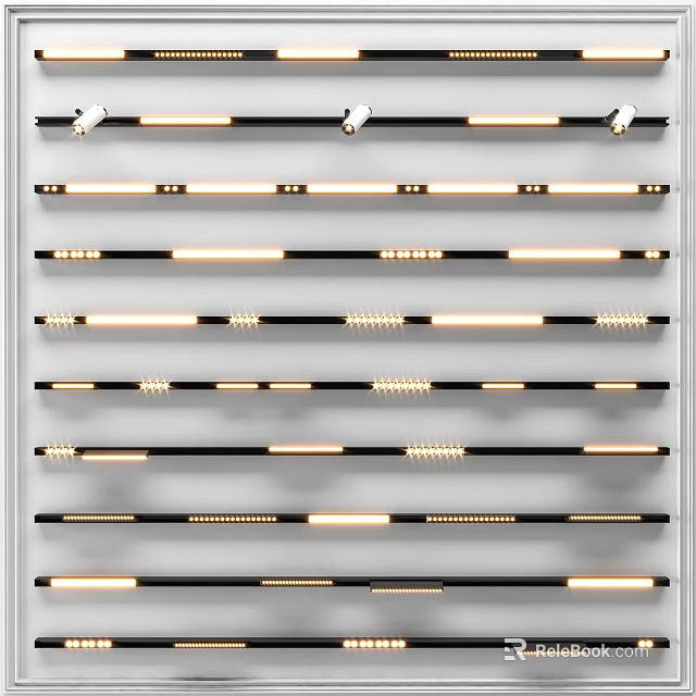 Modern Recessed LED Downlights And Spotlights With Various Design Styles 3d model 