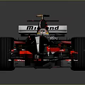 McLaren Black Red Race Car With Streamlined Aerodynamic Design And Sporty Look