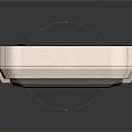 Metallic Scene Component Frame With Industrial Design Reinforced Corners And Textured Surface