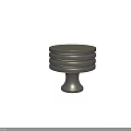 Round Classic Vintage Brass Door Knobs With Spiral Pattern And Striped Design