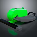 Green Exercise Roller Fitness Equipment With Black Stand And Gray Platform