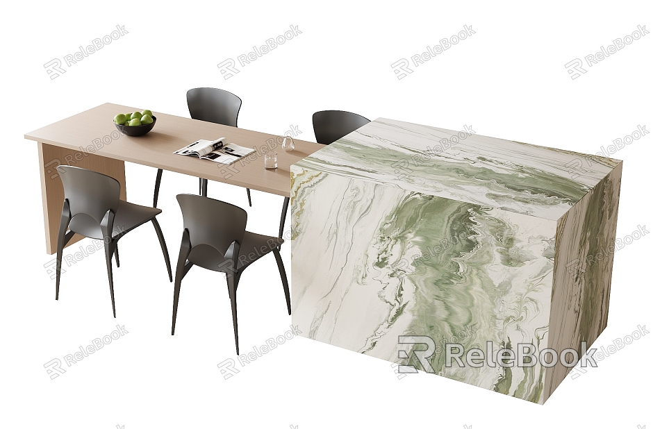 Modern Dining Table Chair Combination Dining Table Chair model