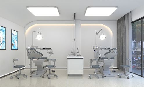 Modern Clinic Orthodontic Clinic 3d model