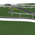 Modern Bridge Overpass 3d model