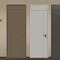 Modern Sleek Hinged Doors In Light Wood White And Dark Gray Interior Colors