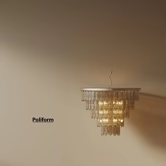 Modern chandelier 3d model