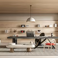 Modern study 3d model