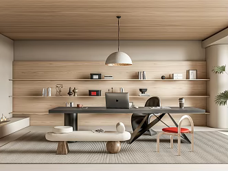 Modern study 3d model