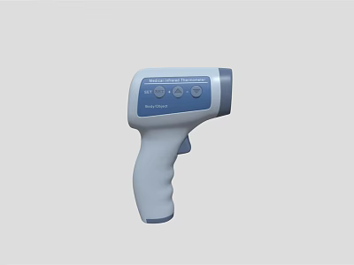 Handheld Non Contact Infrared Thermometer With Digital Display And Buttons 3d model