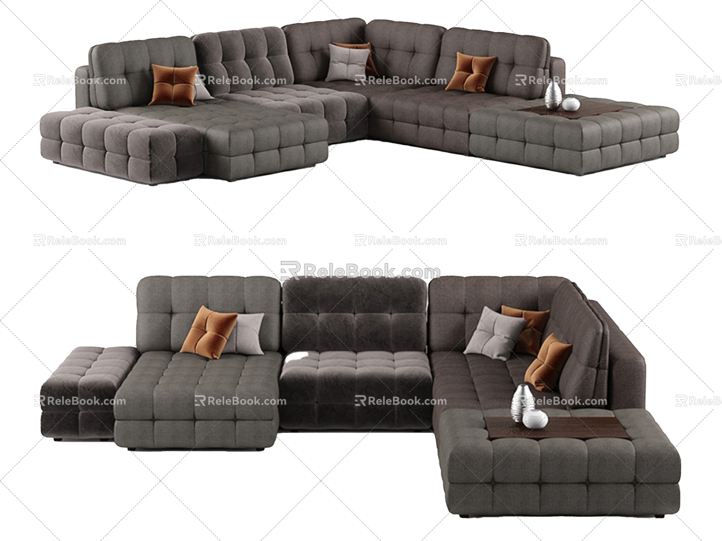 Sofa MOON Sofa Modern Sofa Pull Buckle Sofa Sofa Upholstered Sofa Luxury Sofa 3d model