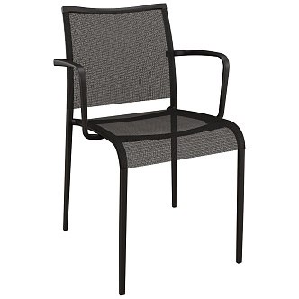 Sand Metal Dining Chair 18 3d model