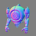 Modern Robot Spherical Robot Virtual Character Explorer Science Fiction Robot Future Robot 3d model