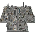 modern architecture city building 3d model
