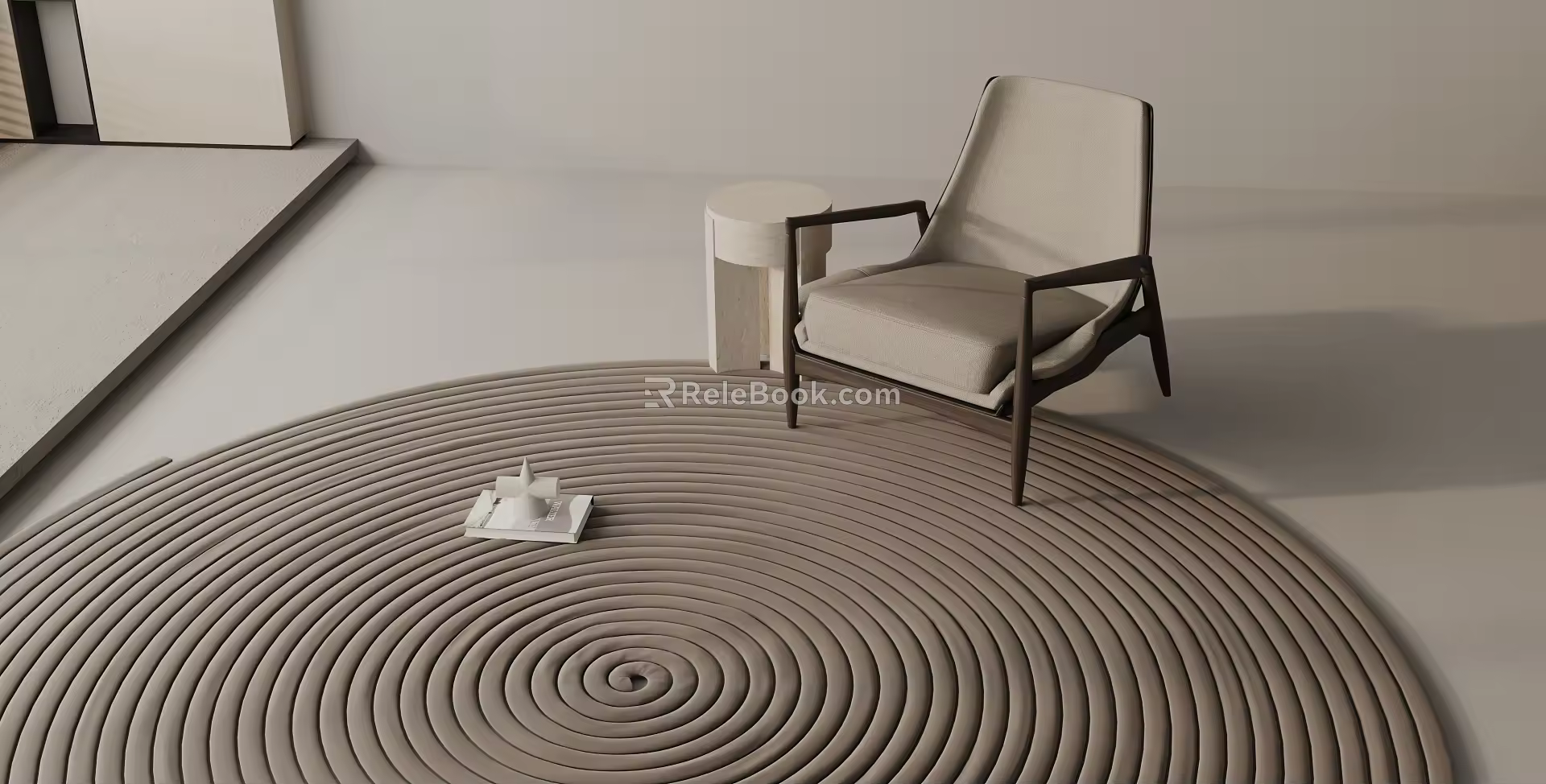 Modern Round Carpet 3d model