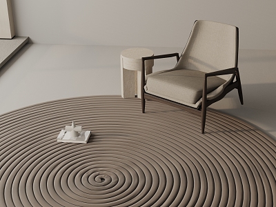 Modern Round Carpet model