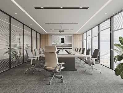 Modern Conference Room 3d model