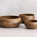 tableware wooden bowl creative bowl 3d model