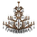 Crystal chandelier 3d model