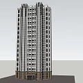 Modern High Rise Residential Building With Multiple Windows And Exterior Design