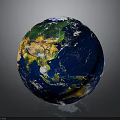Detailed Earth Globe With Colorful Landmasses Blue Oceans And Realistic Surface Textures
