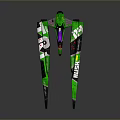 Green Snowboard With RUSH Graphic Design And 04 Model Styling Details