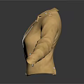 Stylish Yellow Leather Jacket With Long Sleeves Zipper Closure And Lapel Collar