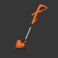 Orange Lightweight Electric Lawn Mower With Ergonomic Handle And Sharp Steel Blade