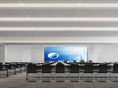 Modern Conference Hall Large Conference Room model