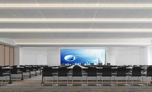 Modern Conference Hall Large Conference Room 3d model