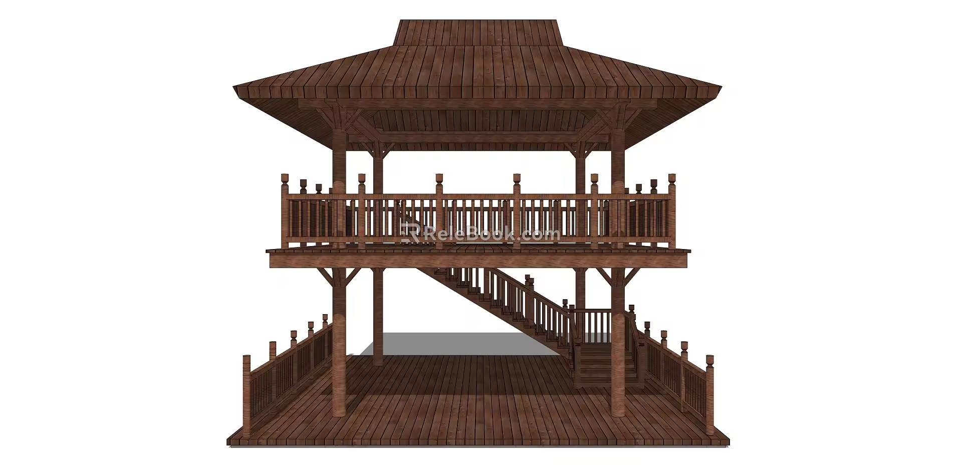 New Chinese Watchtower 3d model