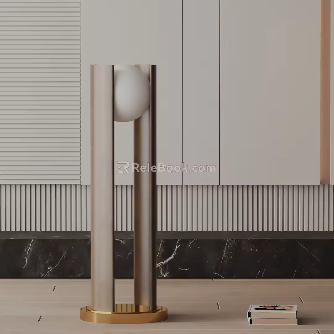 Modern floor lamp 3d model