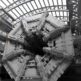 Sci-Fi Base Spaceship Factory 3d model