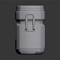 Sturdy Metallic Household Container With Secure Lid And Side Handles For Daily Storage Use